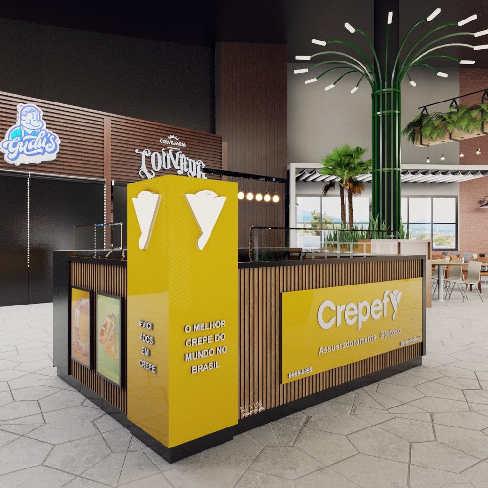 Quiosque Crepefy 3 em 1 em shopping
