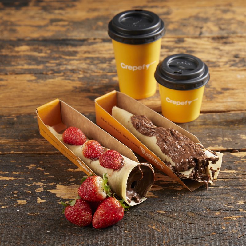 Vitrine de produtos Crepefy